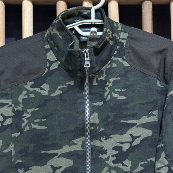 INC International Concepts Womens Utility Jacket Size L Green Camouflage Cotton - Picture 3 of 7